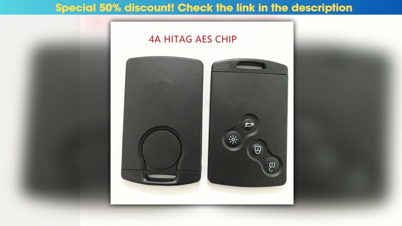 Keyless Go Handsfree Smart Card Remote Car Key With 4 Buttons 433MHz pcf7945 4A Chip for Renault