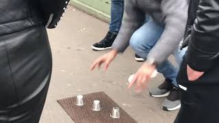 SHELL GAME | 3 CUPS TRICK | CON GAME