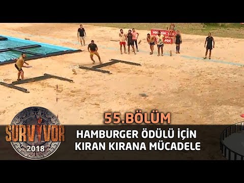 Hamburger ödülü için kıran kırana mücadele | 55. Bölüm | Survivor 2018