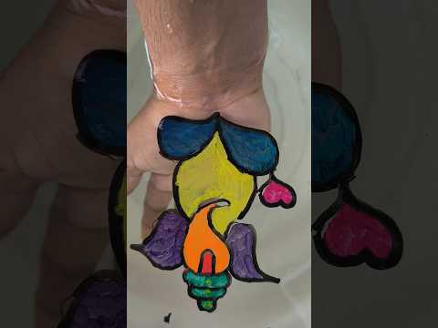 how to draw a Ganesh ji drawing on water 💦 by floting pen 🖊️🖋️#shorts #viral #drawing