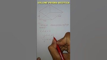 Cara Menghitung Volume Prisma Segitiga | Mudah Banget #shorts #matematikakelas6