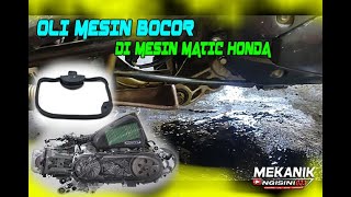 PERBAIKI MASALAH OLI BOCOR DI MOTOR HONDA BEAT #otomotif 