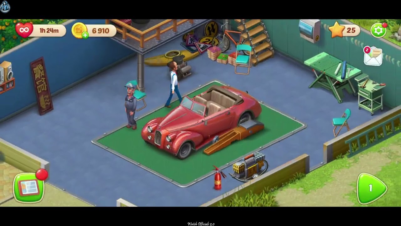 Homescapes Area 5 Garage Renovated- New Area Unlocked