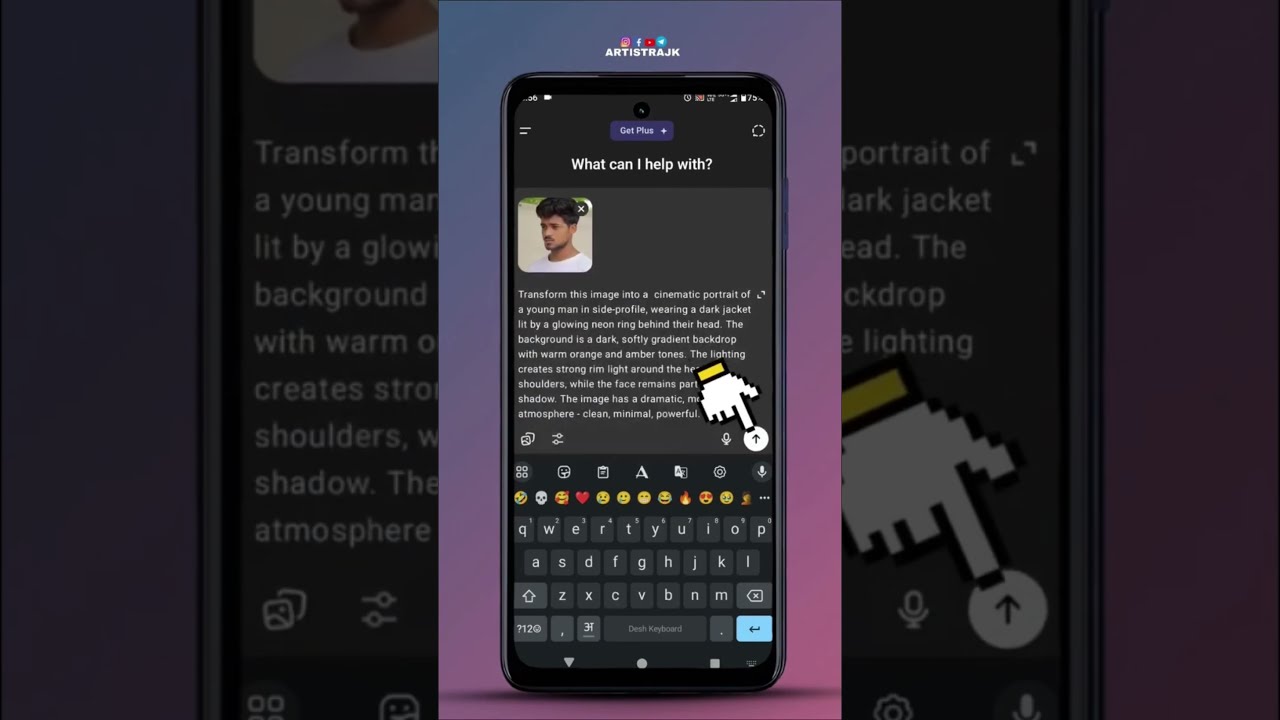 Instagram Profile Picture Edit Chatgpt Instagramphotoedit Smartphone
