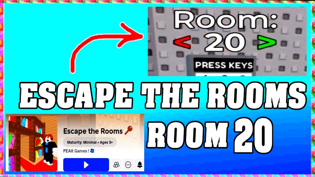ROOM 20 ESCAPE THE ROOMS Roblox Walkthrough [Full Guide English] - YouTube