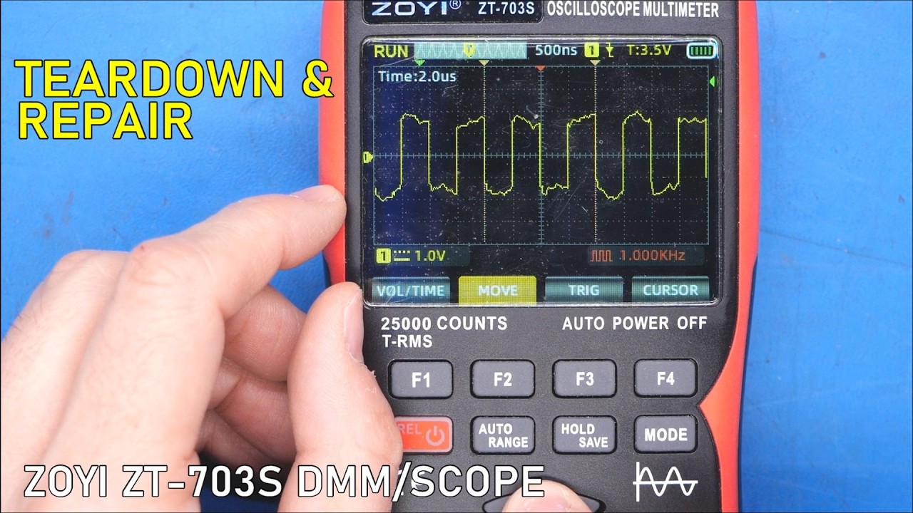My pocket scope broke. Let's fix it. (ZOYI ZT-703S repair) - YouTube