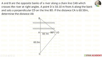 Problem No - 7 in  Obstacles in Chain Surveying from previous university questions