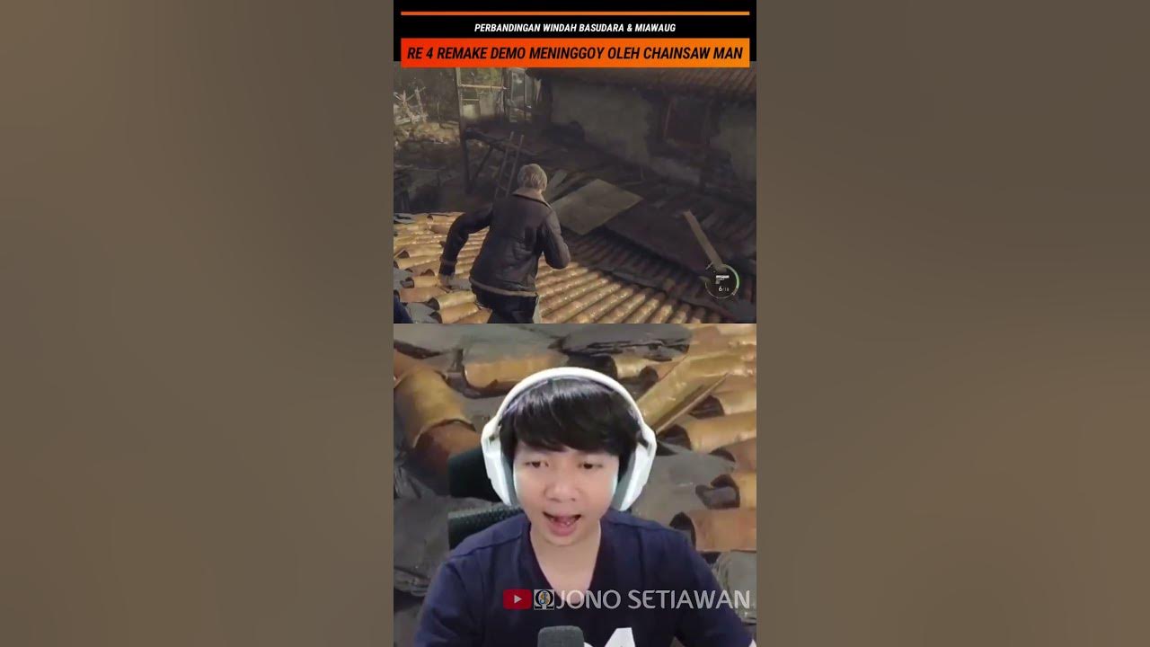 MOMEN WINDAH BASUDARA & MIAWAUG RE 4 REMAKE DEMO MENINGGOY OLEH CHAINSAWMAN #shorts #windah #miawaug