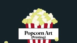 Popcorn Art Art And Craft