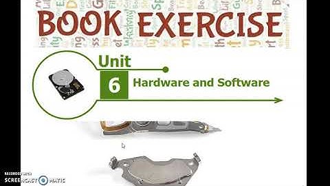 Book Exercise 6th standard 3rd Term  Hardware and Software  Science Term-3 Unit 6