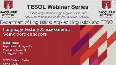 TESOL Talks Assessment and Testing Riazi