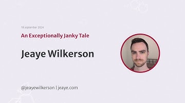 "An Exceptionally Janky Tale" by Jeaye Wilkerson at Heart of Clojure 2024