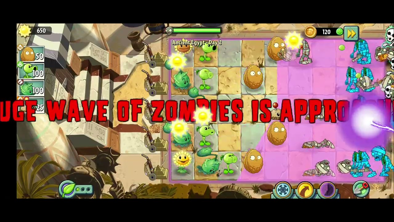 100 day  Plants vs. Zombies 2