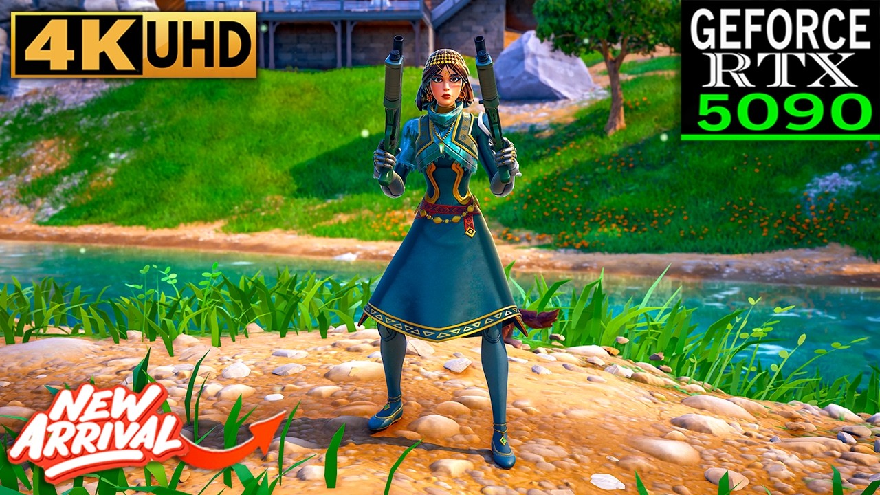 Fortnite Aaliyah Skin Gameplay | RTX 5090 ( 4K Max Settings + RTX ON )
