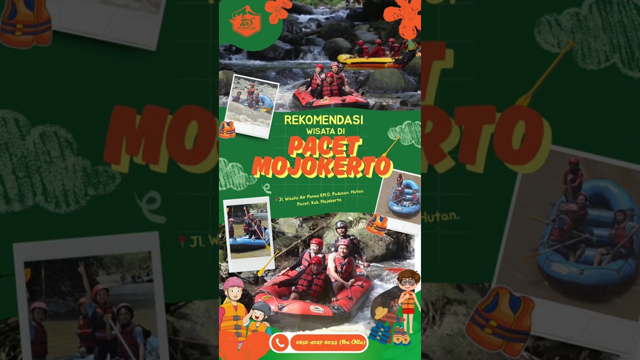 REKOMENDASI WISATA DI PACET MOJOKERTO | TOS RAFTING | 0858-4027-8033