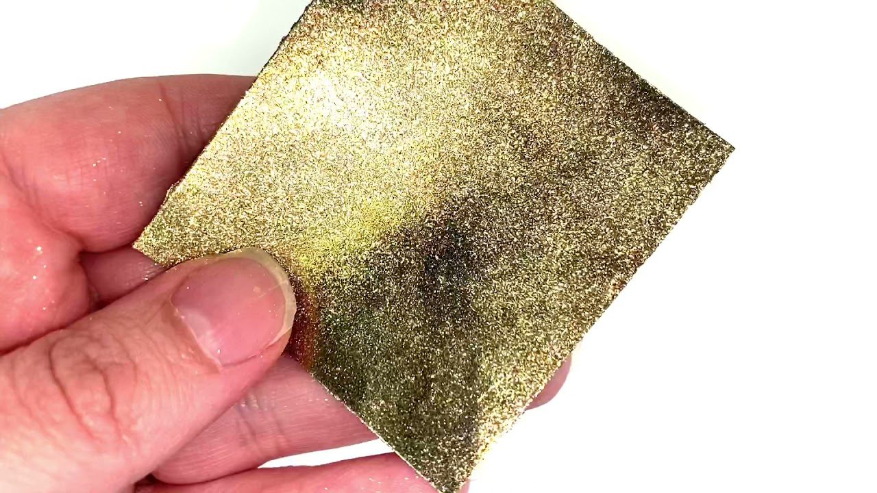 SolarColorDust.com Gem Dust Series - Opal Dust - Sparkle Golden - Gold Interference Mica Pigment