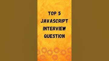 Top 5 javascript interview questions ..🥳👓#html #css #javascript #interview #questions