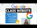 How to use Google Sites to make a CLASS WEBSITE. ✨ 4 UNIQUE PAGE DESIGNS + Bitmoji virtual room.