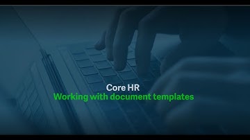 Sage HR: Document templates