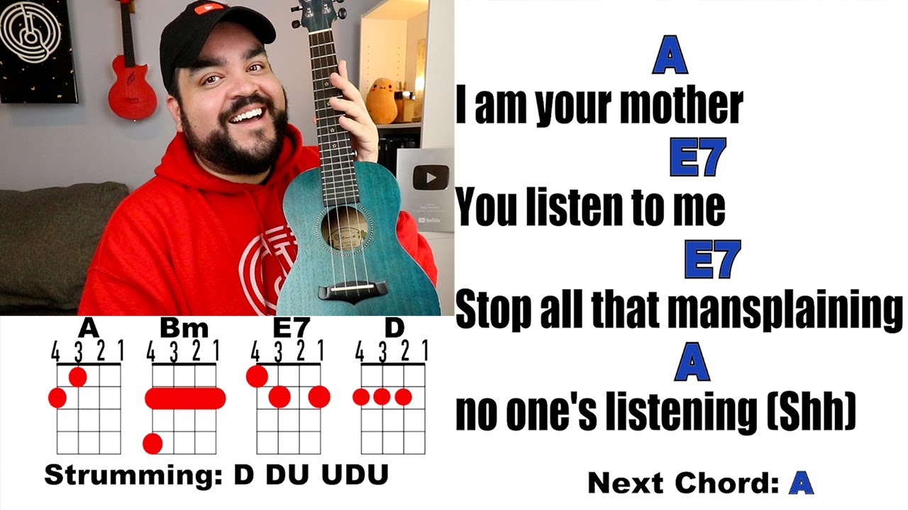 MOTHER Meghan Trainor (Ukulele Play Along with Chords and Lyrics