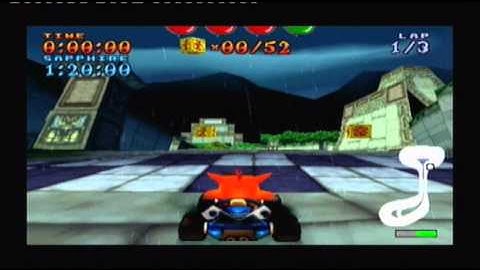 Crash Team Racing 100% Walkthrough Part 7 Island 2 All Relics