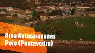 Area de autocaravanas de Poio (Pontevedra) a vista de drone