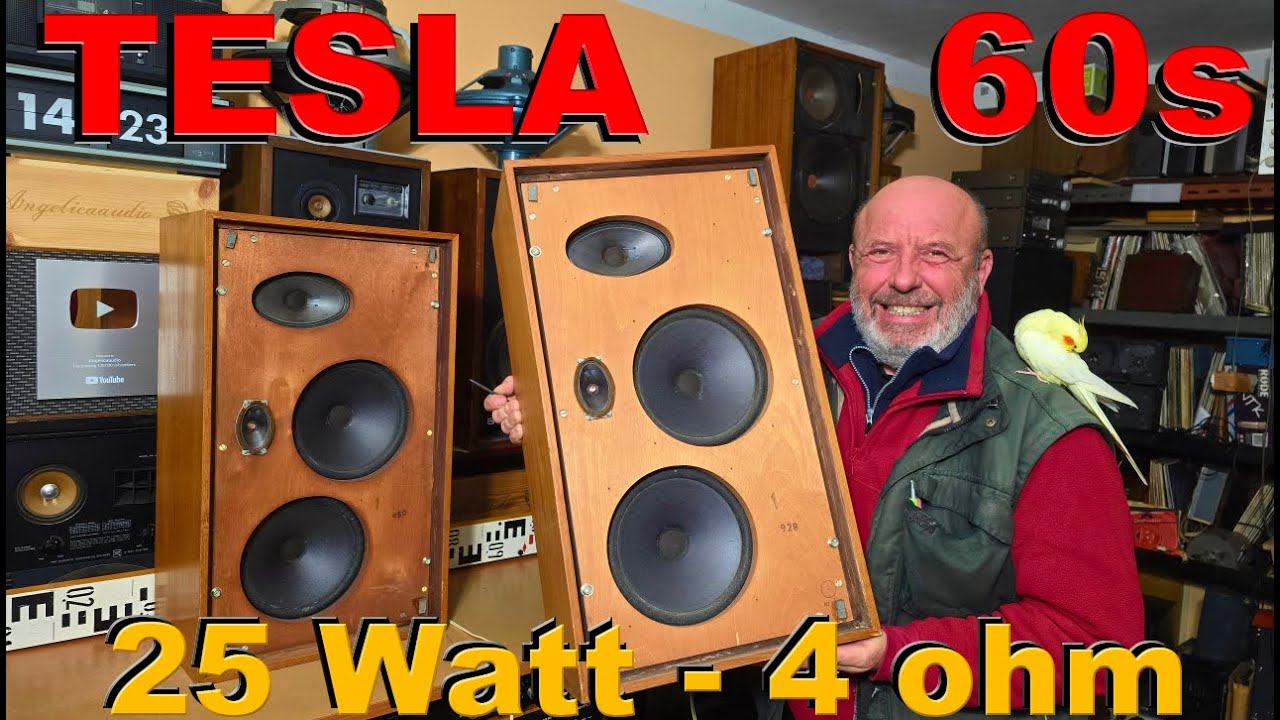 TESLA ARS 744 - Legendary Vintage Speakers 1960s - YouTube