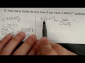 Converting Particles to Moles in Chemistry Calculations