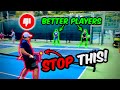 How to beat better players in pickleball higherlevel players