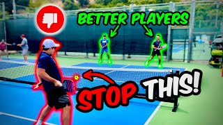 How To Beat 'BETTER' Players in Pickleball (HigherLevel Players)