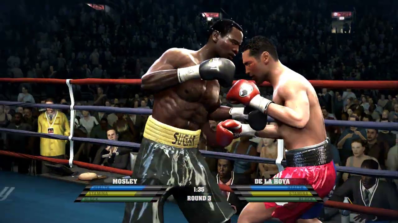 PlayStation 3 emulator RPCS3 Fight night round 4 Sugar Shane Mosley vs golden boy Oscar De La Hoya