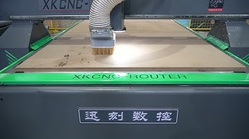 X3 CNC Router-cutting MDF with dust collector