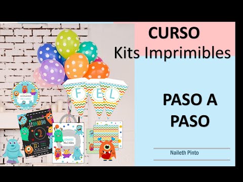 CURSO KIT IMPRIMIBLE... I Parte - Diseños de Personajes en Powerpoint