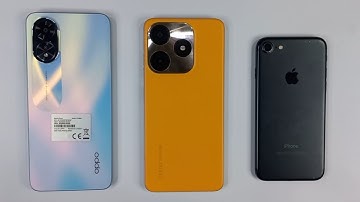 Oppo A18 Vs Iphone 7 Vs Tecno Spark 10C | Speed Test & Comparison, Which Is Better