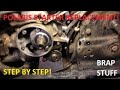 How to Replace Install Polaris 2 Stroke Starter - Starting Motor Replacement 250 300 350 400