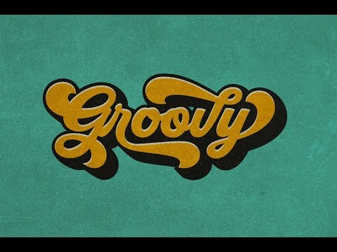 Create a retro typography with Groovy Font in Photoshop