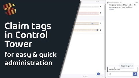 Simacan Solution: Claim tags in Control Tower for easy administration