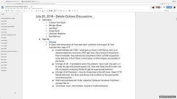 Kubernetes SIG Service Catalog 2018-07-26 - Delete