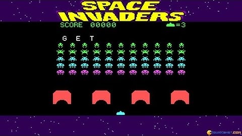 Space Invaders (Dos clone, 1995) gameplay (PC Game, 1995)