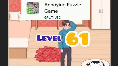 Annoying puzzle game level 61 helping the boy hide his lucky money #gaming #gamingyoutubevideo