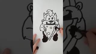 Colouring Taz - Looney Tunes