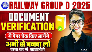 Railway Group D Important Documents | Railway Group D Vacancy 2025 | Group D Document Verification