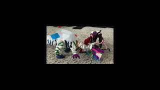 Trex vs spinosaurus 2 #dinosaur #stopmotion #subscribe #shorts