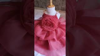 Rose Ball Gown Design  / baby frock stitching tutorial screenshot 2
