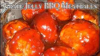 BBQ MEATBALLS WITH GRAPE JELLY | Quick \& Easy Recipe for GAMEDAY