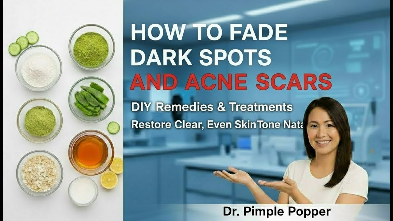 "HOW TO FADE DARK SPOTS AND ACNE SCARS || DR. PIMPLE POPPER