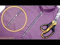 Sewing tips a front neck zipper  zip lagany ka tarika  scissors 700 