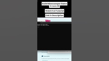 Watch me build Minesweeper in Love2D – Pt 8 🔨