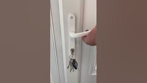 how to lock, unlock, and use a UPVC door.