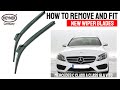 How to remove and fit wiper blades Mercedes C class E class A class 2015-onwards TOP LOCK M